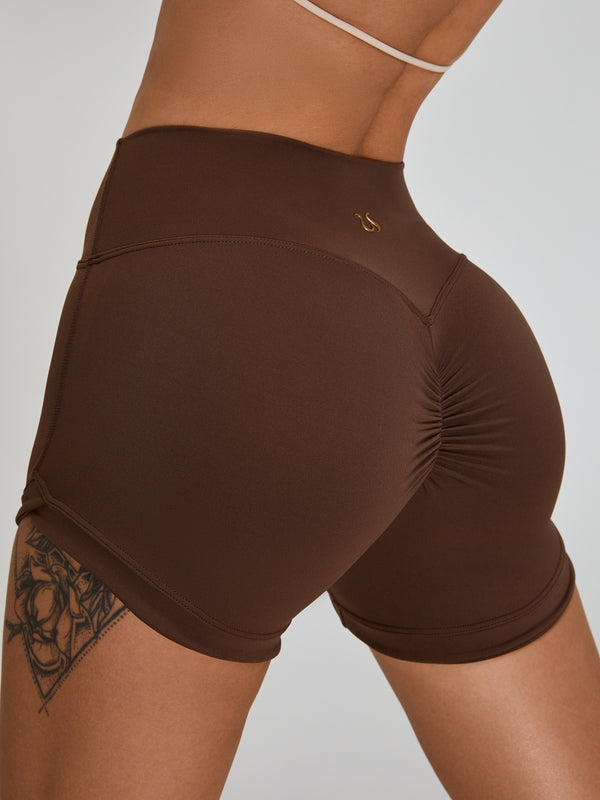 Scrunch Bum High-rise Cross Back Short Tracksuit