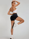 ZASUWA Female Halter Folds Pleated Backless Sports Bras