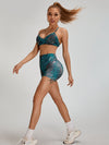ZASUWA Female Leopard Print Cross Back Sports Bras