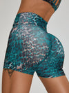 ZASUWA Female Leopard Print Cross Back Sports Bras