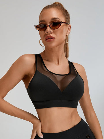 ❤ZASUWA Female Super Sexy Unique Mesh Sports Bras