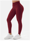 ZASUWA Female High-waisted Seamless Elastic Tight Quick Dry Hip-lift Leggings