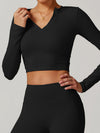 ZASUWA Female Sexy V Collar Long Sleeves