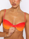 ZASUWA Female Sexy Ombre Contrast Color Bikini Set