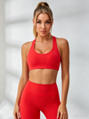 Big Heart Shape Cross Back Sports Bras