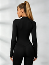 Sexy Zipper Stitch Performance Jumpsuit