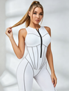 Stripes Tummy Control Push Up Short Romper