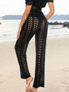 ZASUWA Female Sexy Fishnet Hollow Out Beach Pants Swimwear Cover-up Without Bikini Set