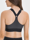 ZASUWA Female Contrast Color Adjustable Strap with Chest Pads Sports Bras