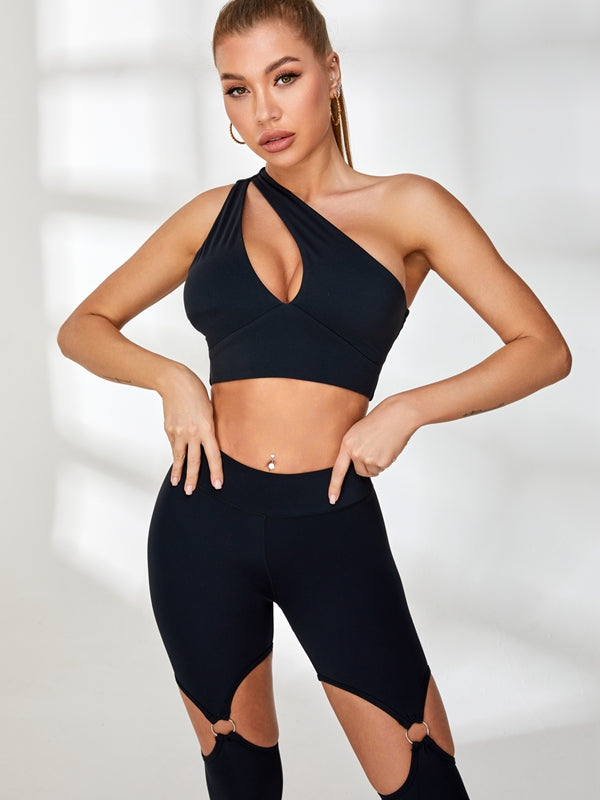 Einzigartige High-Rise Leggings mit Cut-outs