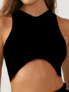 ZASUWA Female V-neck with Chest Pads Elastic Tight Tanks