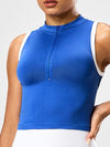 ZASUWA Female Contrast Color Two-piece Zipper High-support Tank