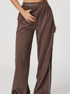 ZASUWA Female Casual Loose Contrast Color Stripe High-rise Pants