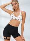 Wave Point Halter With Chest Pads Short Tracksuit