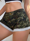 ZASUWA Female Sexy Camouflage Booty Gym Shorts