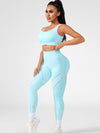 ZASUWA Female Contrast Color Fishnet Elastic Tight Tracksuit