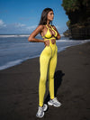 🖤ZASUWA Female Sexy Contrast Color Stripe Hollow Out Jumpsuit