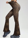 ZASUWA Female Sexy Leopard Print Flare Leggings