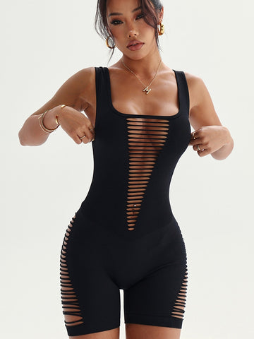 ZASUWA Female Hollow Out Quick Dry Romper