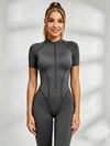 Sexy Backless Zipper Scrunch Bum Jumpsuit