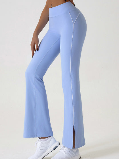 Flare Hip-lift High-waisted Split Pants