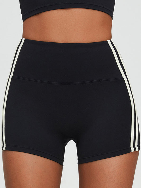ZASUWA Female Contrast Color Push Up Design Quick Dry Booty Shorts