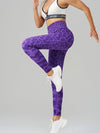 ZASUWA Female Leopard Print Elastic Tight Push Up Design Leggings