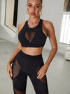 ❤ZASUWA Female Super Mesh Patchwork Hip-lift Tracksuit