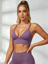 Deep V Collar Backless Sports Bras