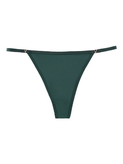 Hollow Out Crystal Silk Panties