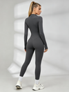 Sexy Zipper Fleece Jumpsuit