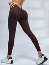 ZASUWA Female Scrunch Bum Deep V Back Leggings