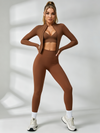 Deep V Back Seamless High-rise Tracksuit