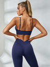 Deep V Collar Backless Sports Bras