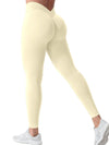 ZASUWA Female Seamless Solid Color V-shaped Waist Leggings