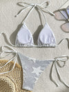 ZASUWA Female Sexy Glossy Star Bikini Set