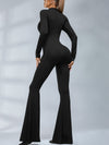 🖤ZASUWA Female Trendy Zipper Flare Body-fit Jumpsuit