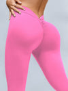 ZASUWA Female Scrunch Bum Deep V Back Leggings