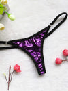 ZASUWA Female PU Glossy T-back Panties