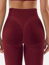 ZASUWA Female High-waisted Seamless Elastic Tight Quick Dry Hip-lift Leggings