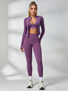 Deep V Back Seamless High-rise Tracksuit