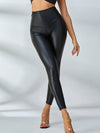 ❤ZASUWA Female PU High-rise Leggings