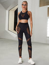 ❤ZASUWA Female Super Mesh Patchwork Hip-lift Tracksuit