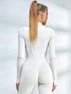 Tummy Control Zipper Hip-lift Jumpsuit