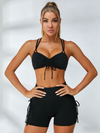 Cross Back Folds Short Suit