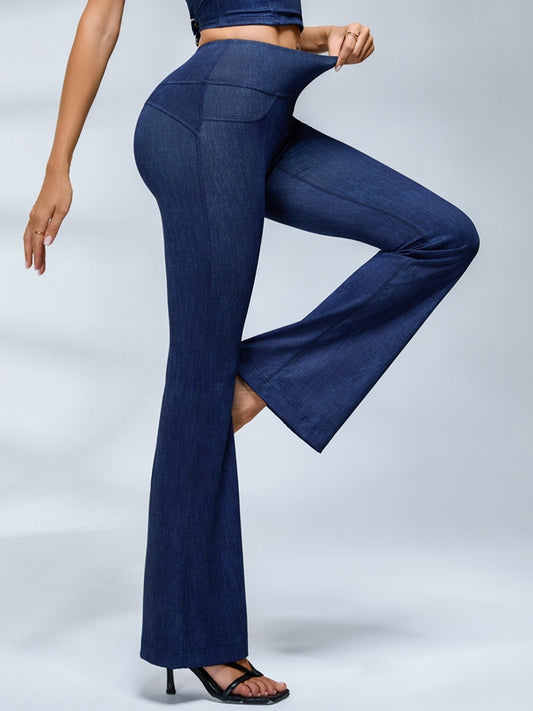 ZASUWA Female Faux Denim Quick Flare Leggings