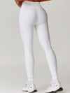 ZASUWA Female Ribbed High-waisted Hip-lift Quick Dry Elastic Tight Leggings