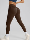ZASUWA Female Quick-dry Seamless Hip-lift Scrunch Bum Leggings