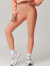 ZASUWA Female Ribbed High-waisted Hip-lift Quick Dry Elastic Tight Leggings