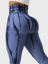 ZASUWA Female Unique Hot Tie-dye Scrunch Bum Leggings